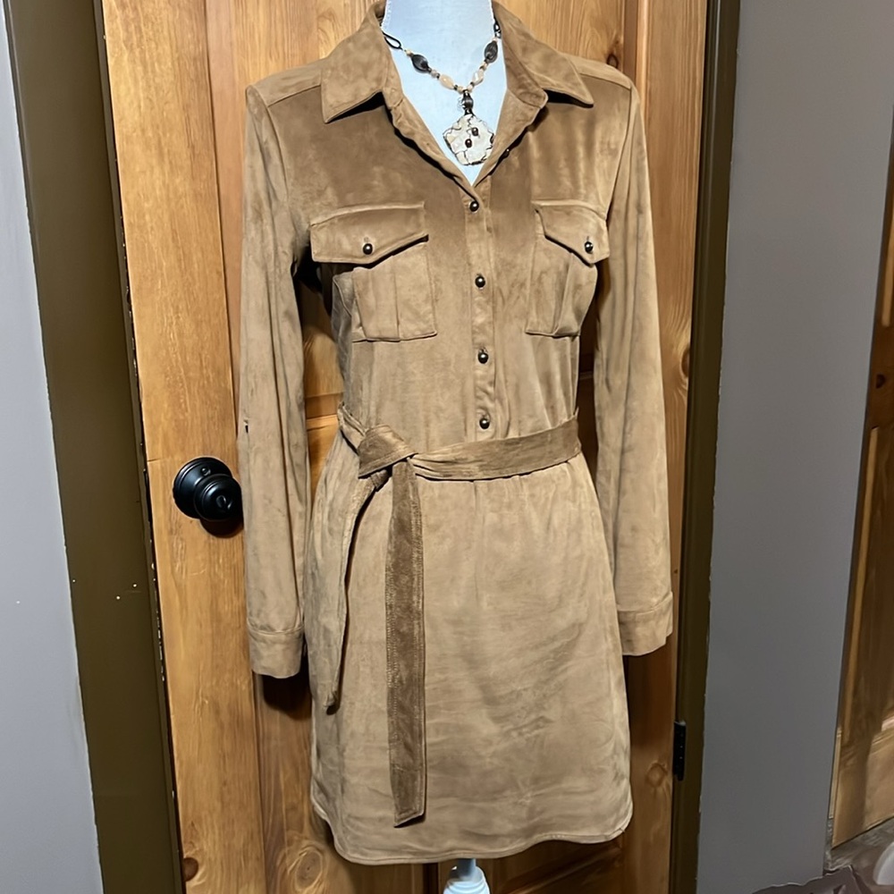 XOXO Faux Suede dress
